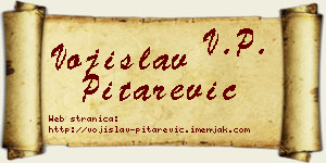 Vojislav Pitarević vizit kartica
